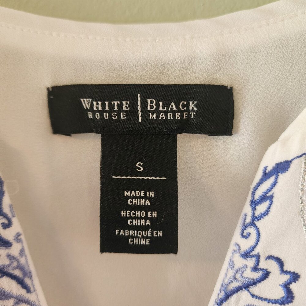 WHBM Embroidered Top, Size S, EUC - Picture 6 of 8
